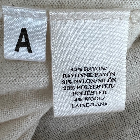 Ann Taylor White/Cream Long Sleeve Cardigan Sweater w/ Buttons & Pockets Size XS - Picture 10 of 11